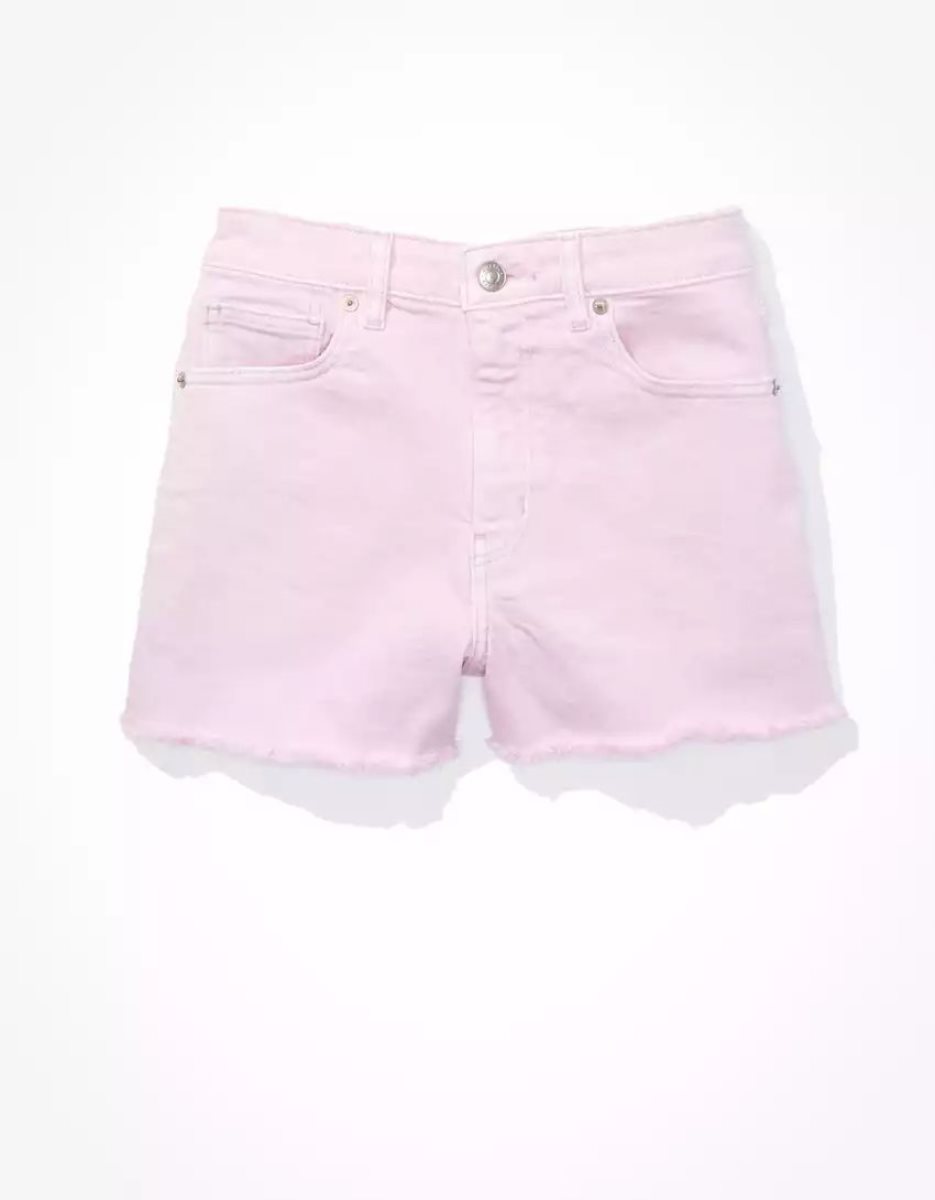 Shorts American Eagle AE Stretch Twill Mom Lavande Femme | FDB-46603890